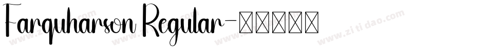 Farquharson Regular字体转换